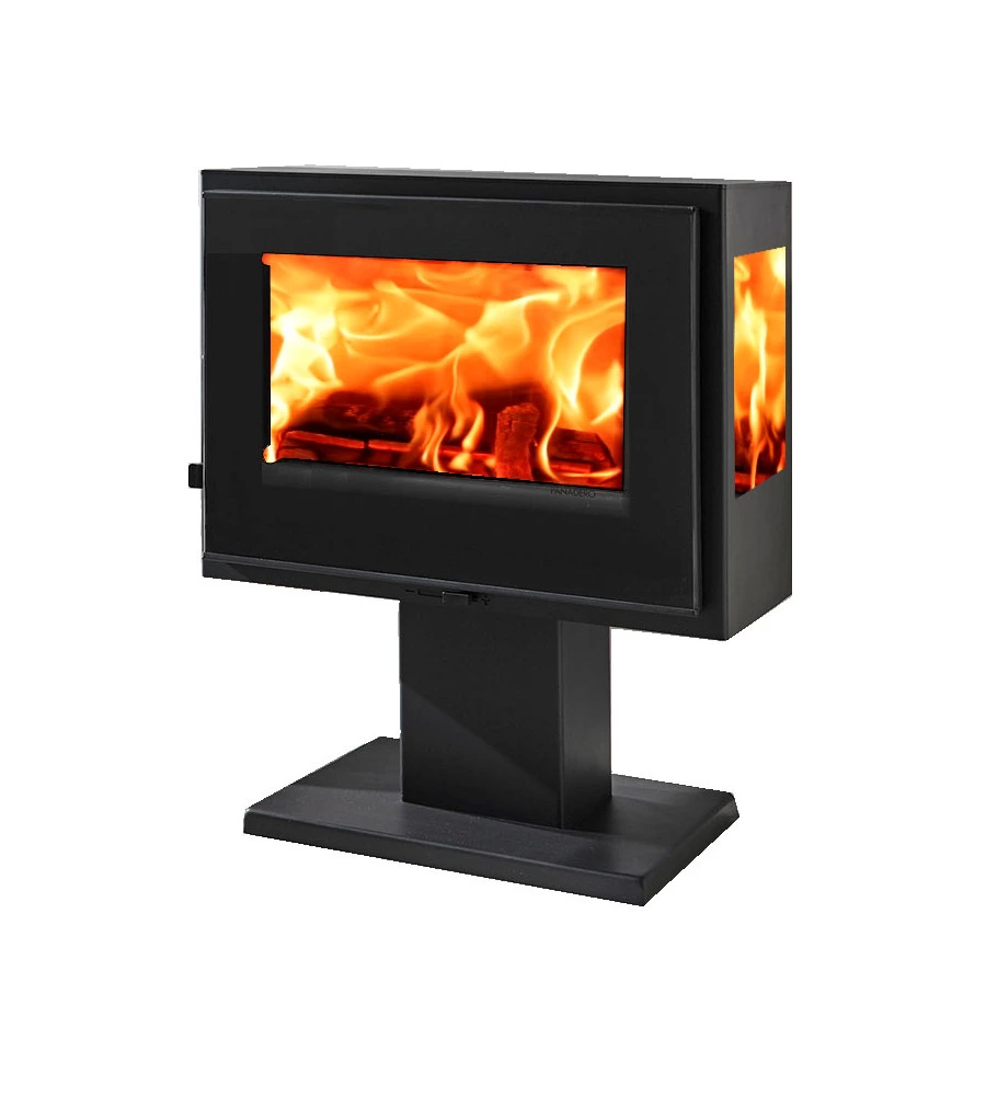 STUFA A LEGNA PANADERO "ATLANTIC 3V" GRIGIO 5,9 KW